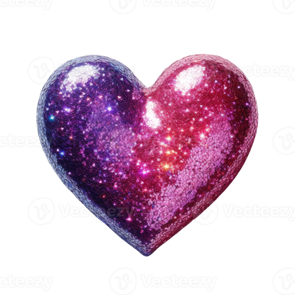 Sparkling Glittery Heart png