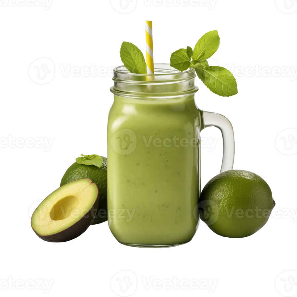 Refreshing Avocado and Lime Smoothie png