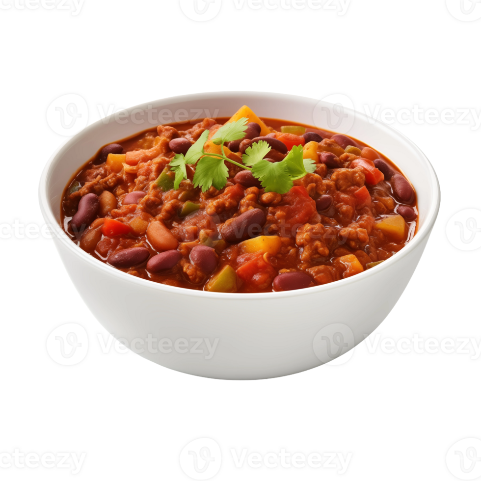 Close Up of a Bowl of Chili png