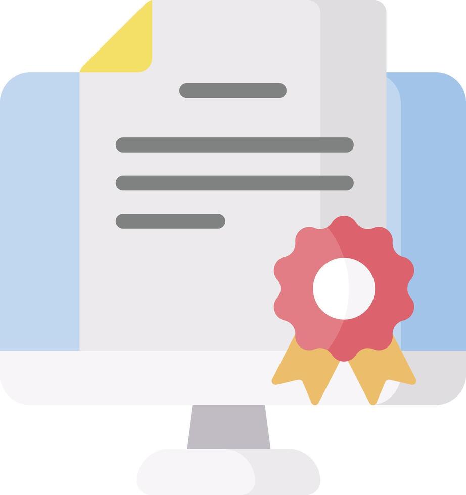 certificate illustration design vector