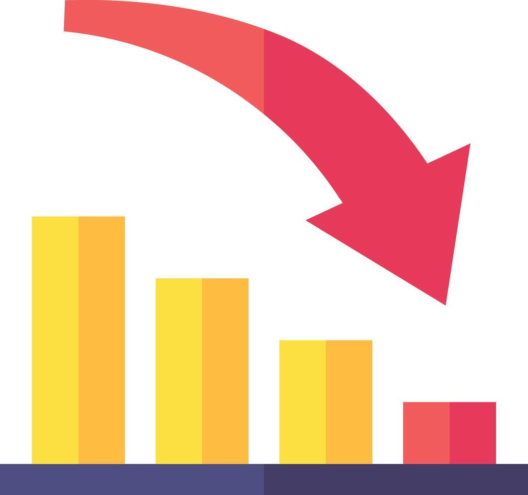 decrease illustration design vector