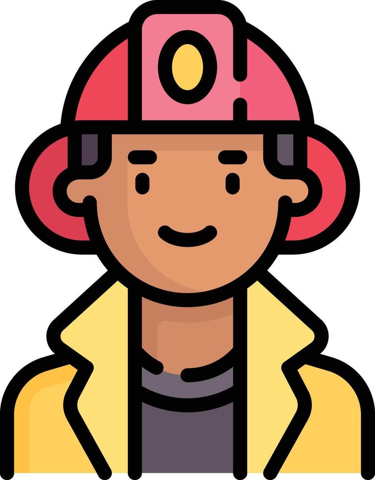 firefighter illustration design vector