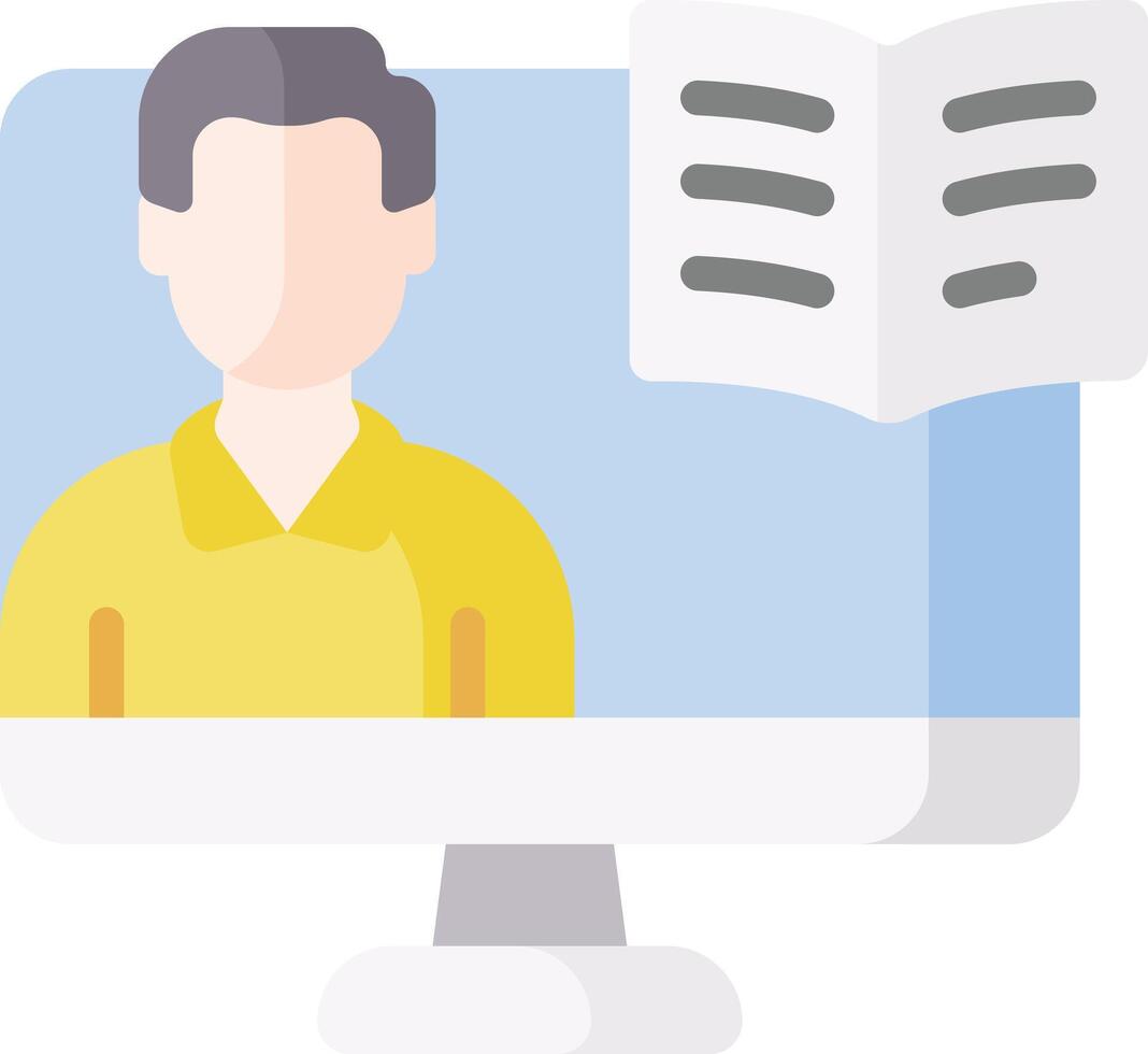elearning illustration design vector