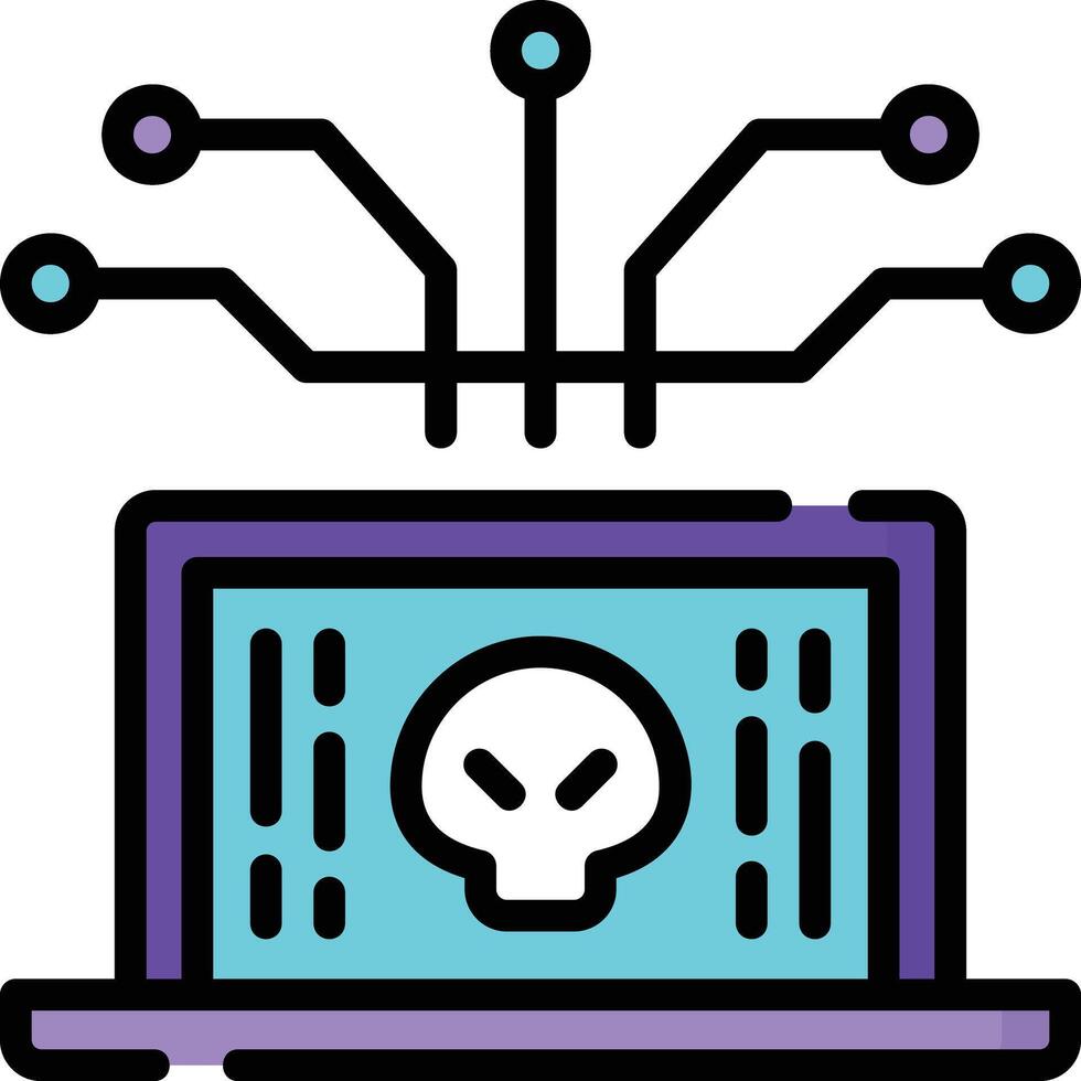 hacker illustration design vector
