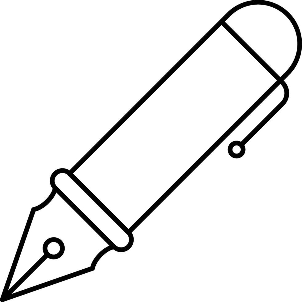 fountain pen illustration design vector