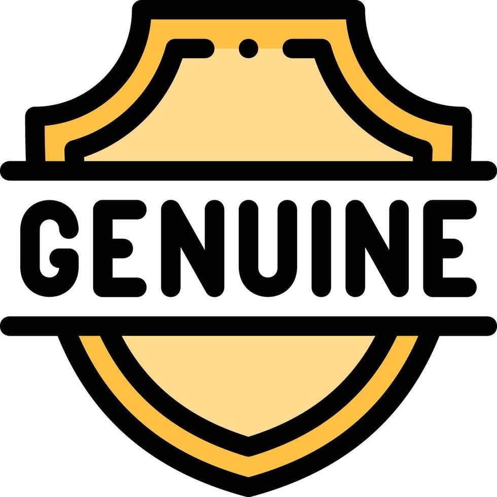 genuine illustration design vector