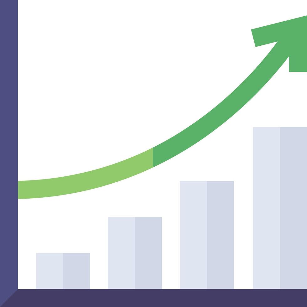 increase illustration design vector