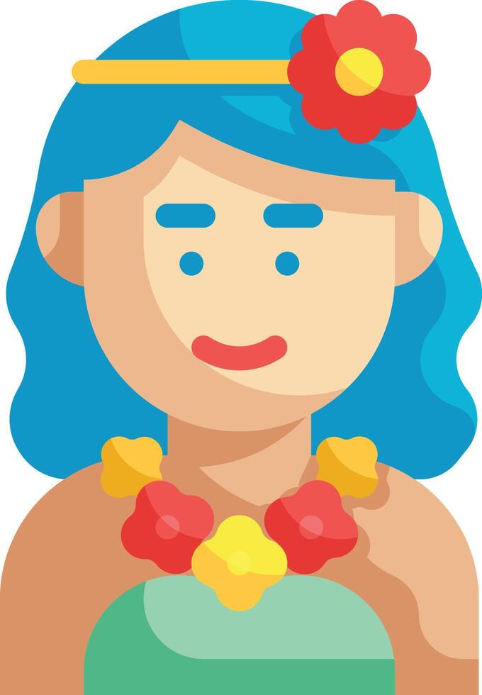 hawaiian illustration design vector