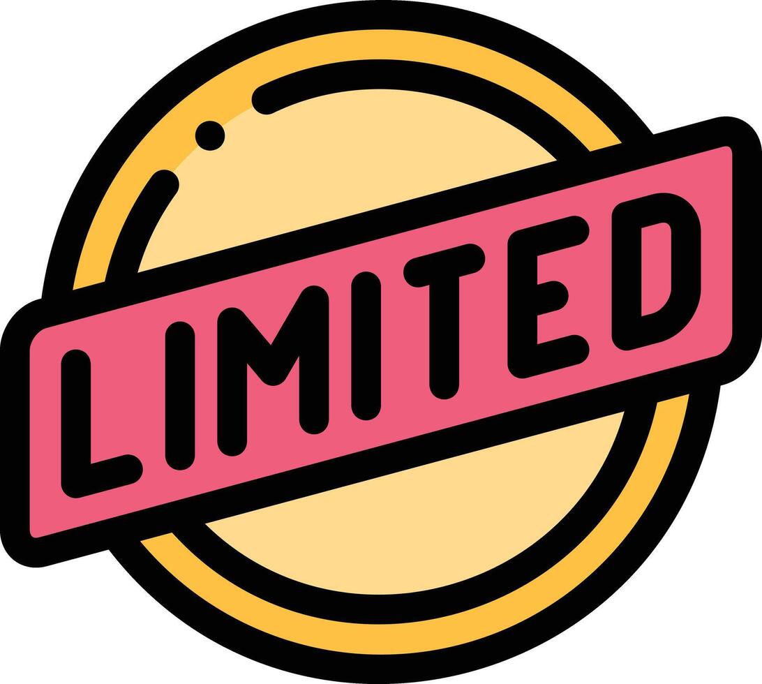 limited illustration design vector
