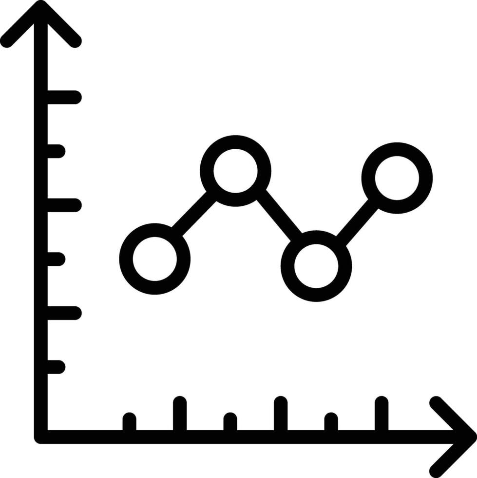 line graph illustration design vector