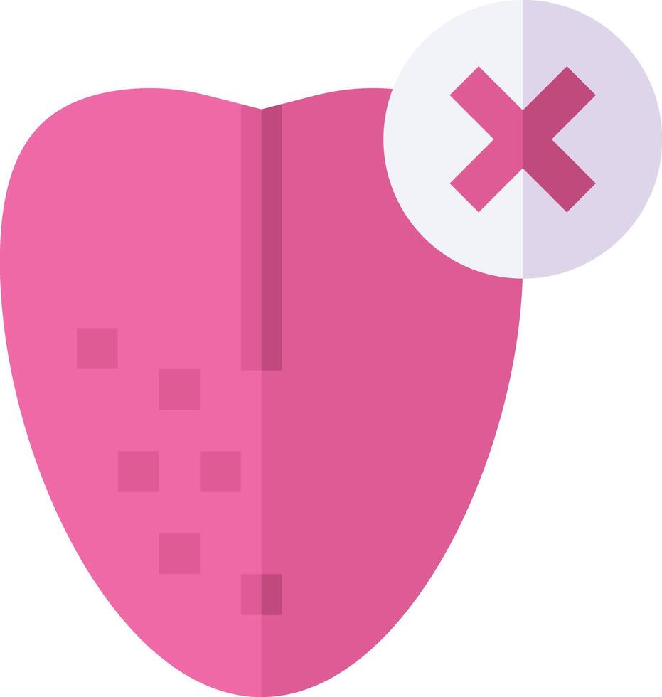 loss of sense of taste illustration design vector