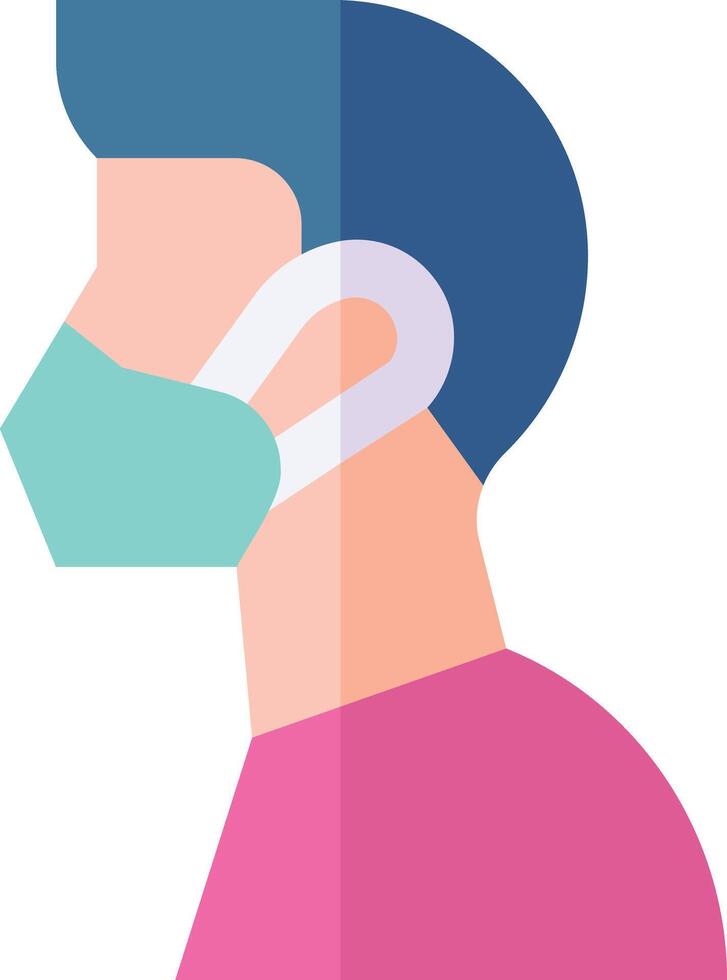 mask illustration design vector