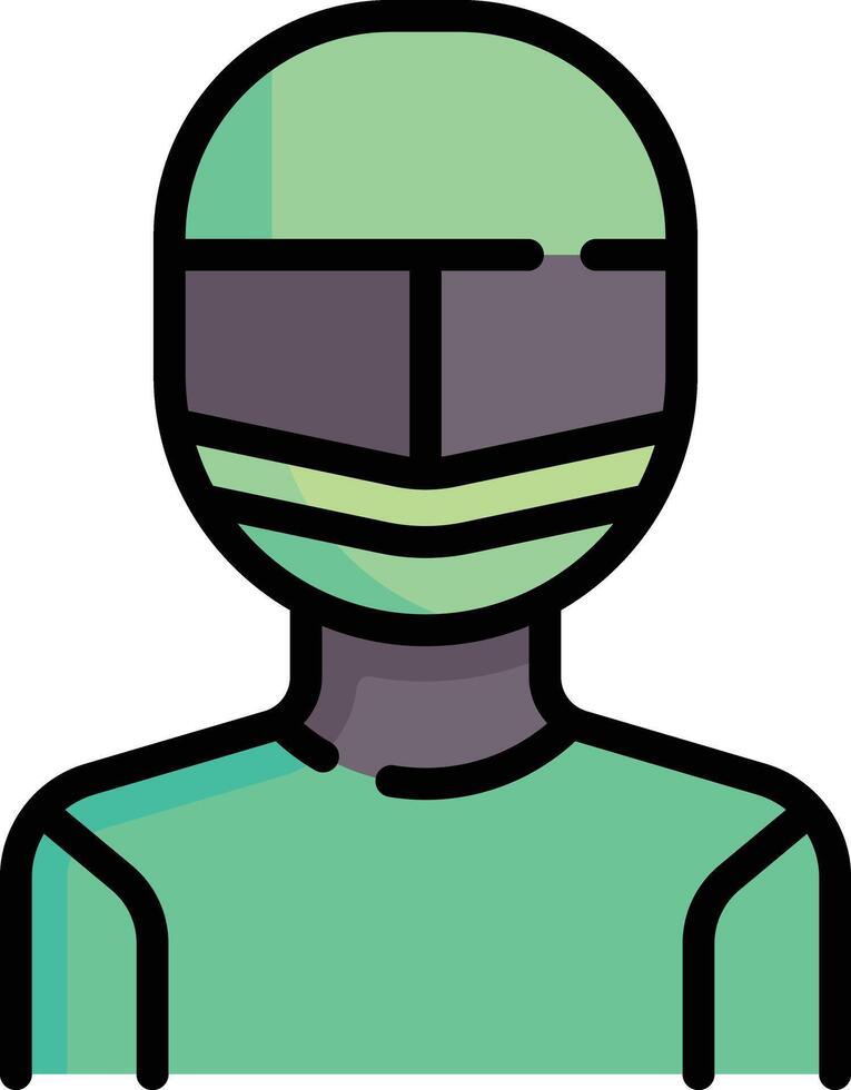 motorcyclist illustration design vector