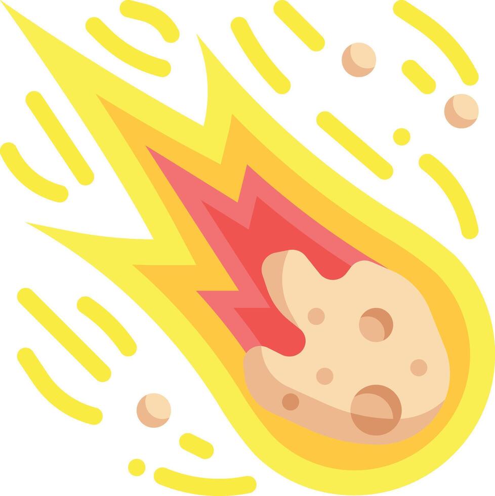 meteorite illustration design vector