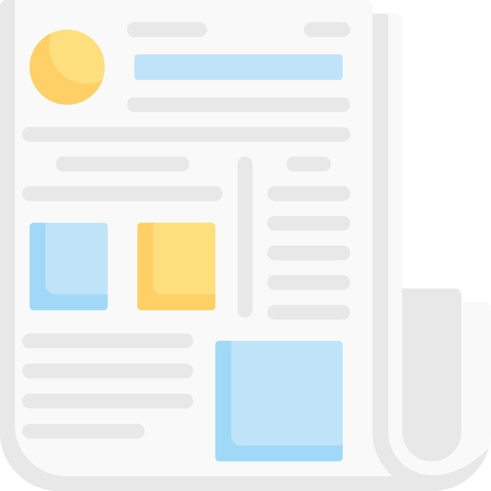 newspaper illustration design vector