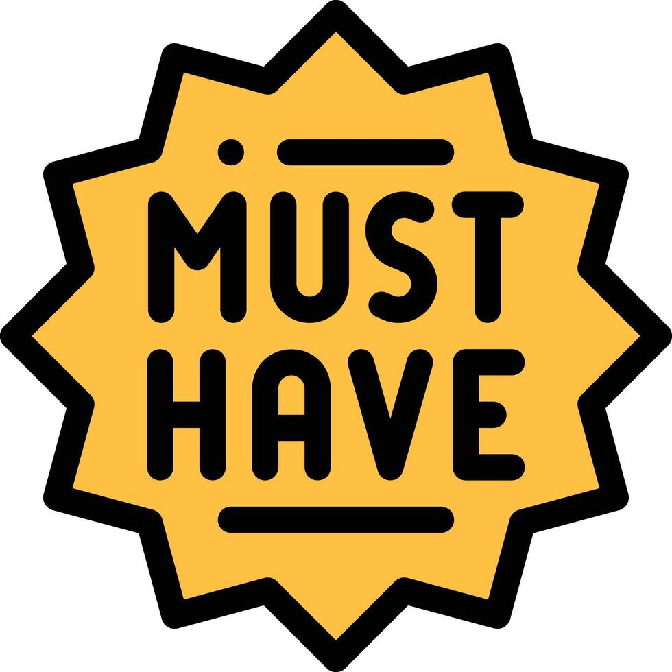 must have illustration design vector