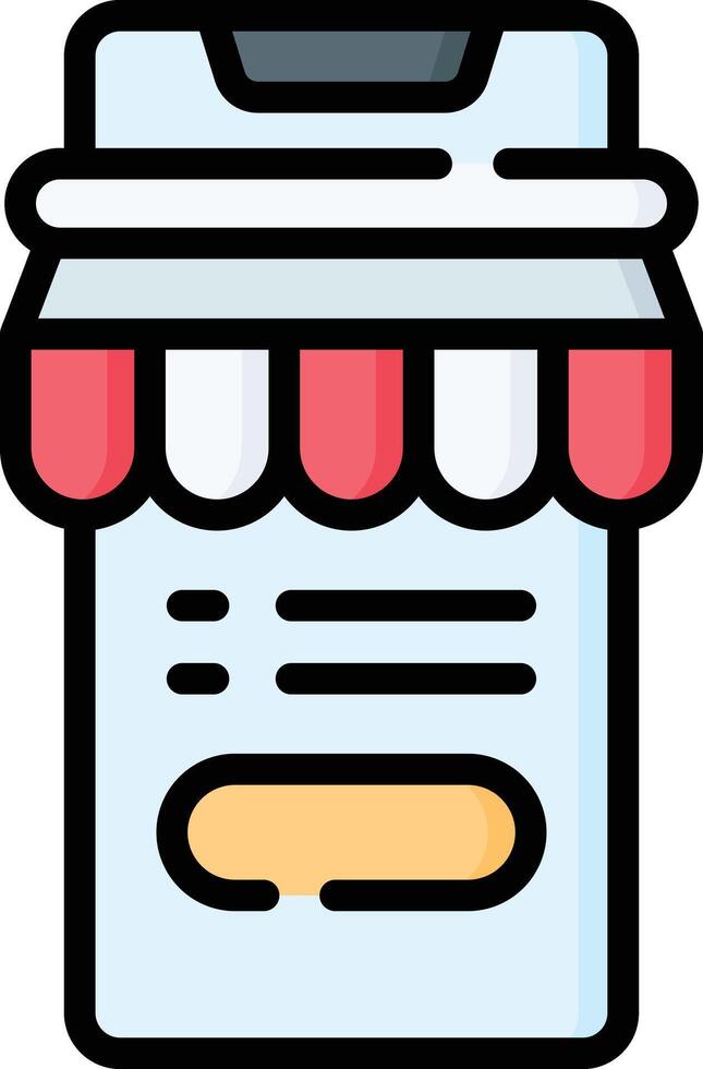 online shop illustration design vector
