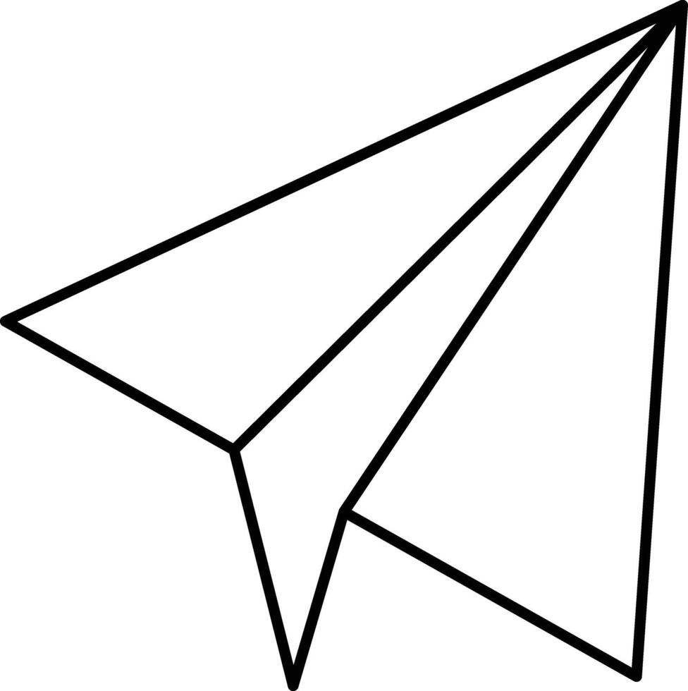 paper plane illustration design vector