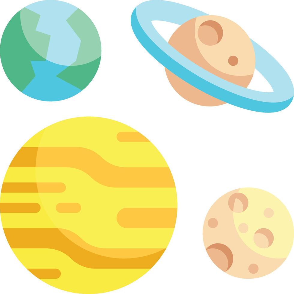 planets illustration design vector