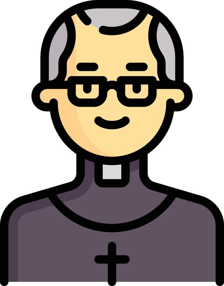 priest illustration design vector