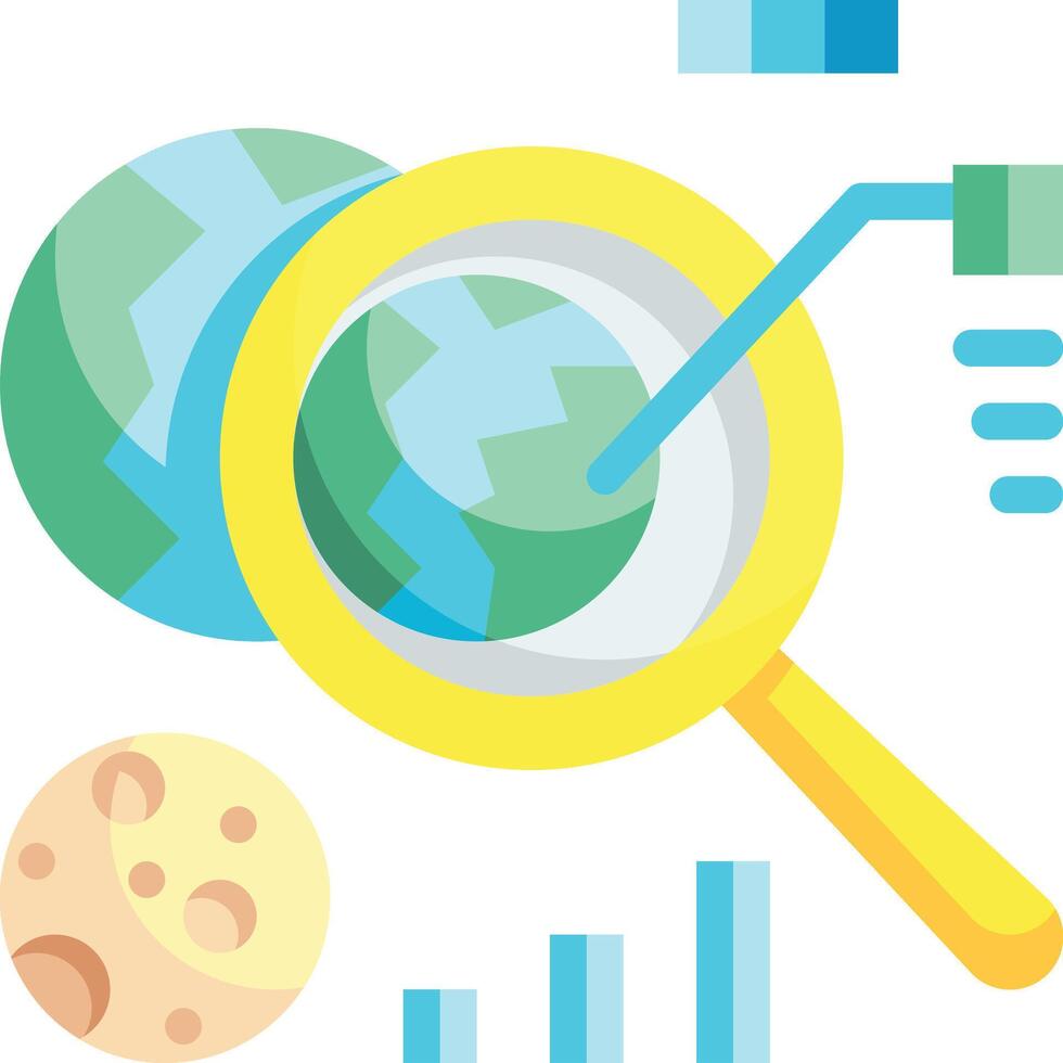 research illustration design vector