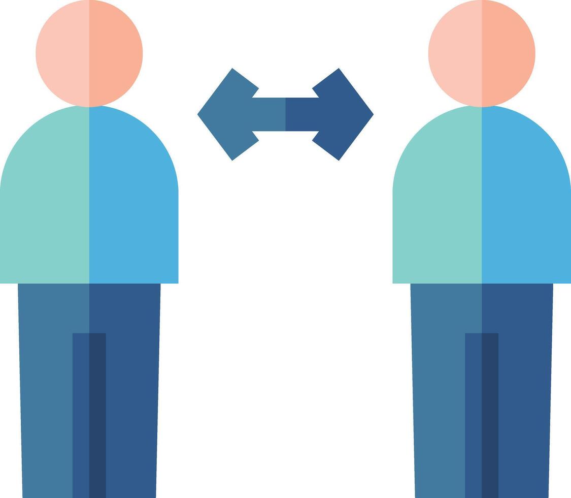social distancing illustration design vector