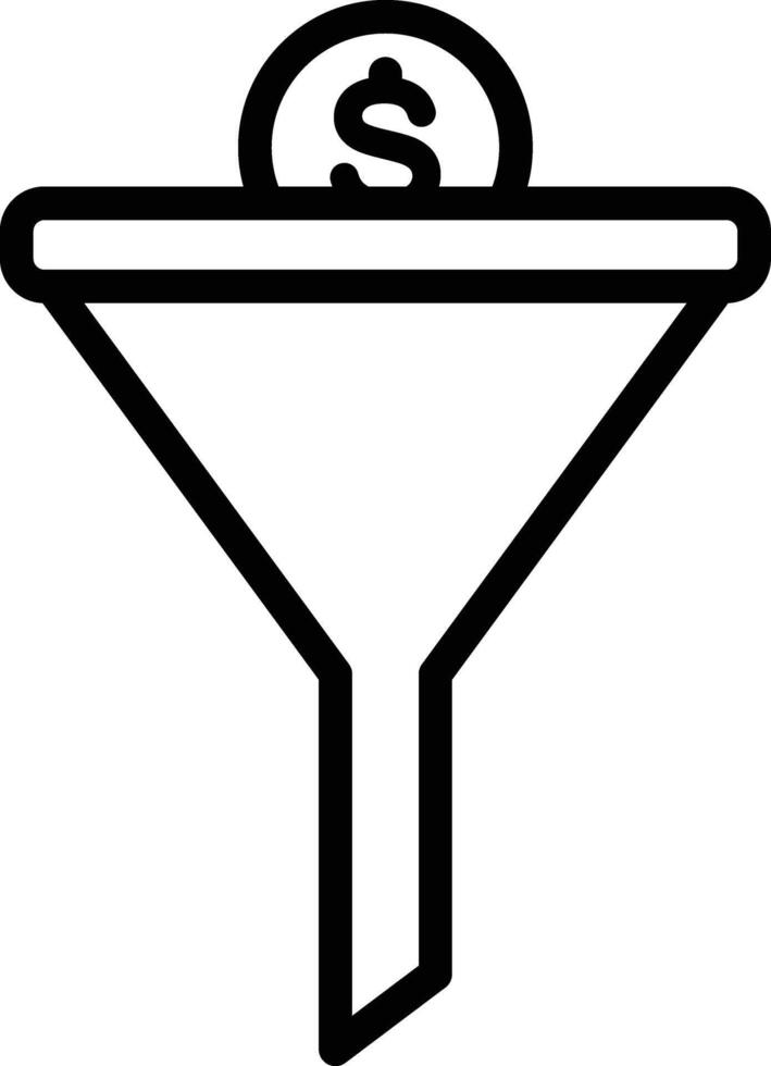 sales funnel illustration design vector
