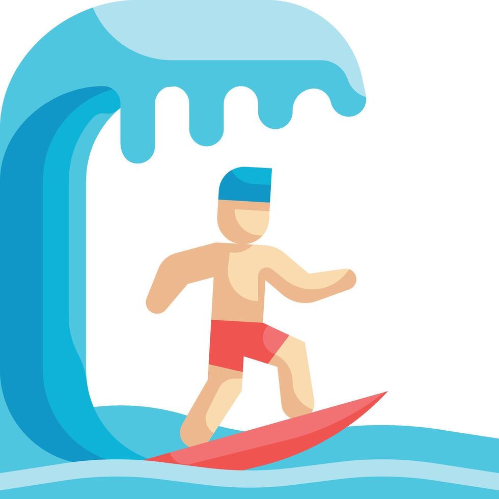 surf illustration design vector