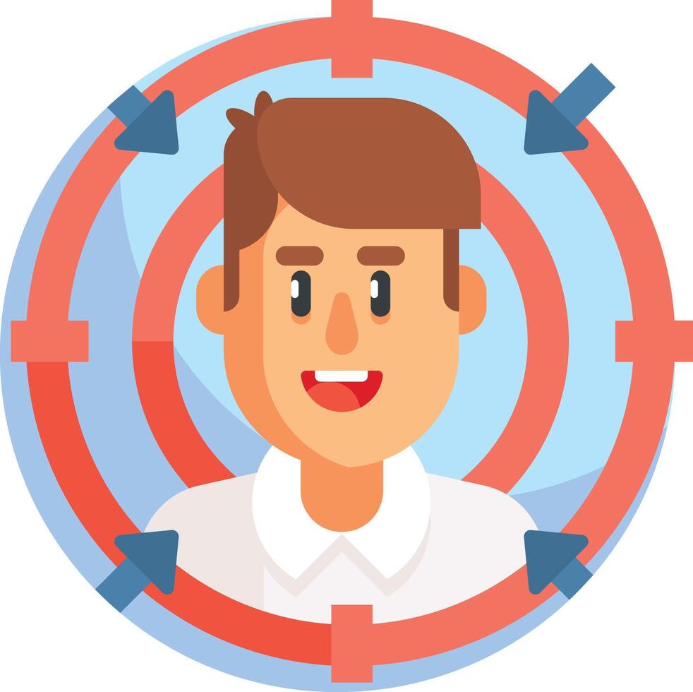 target illustration design vector