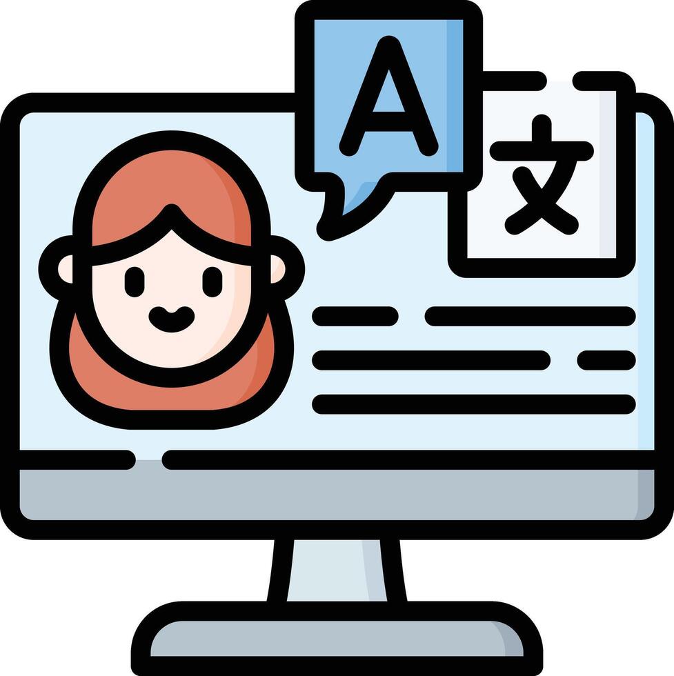translator illustration design vector