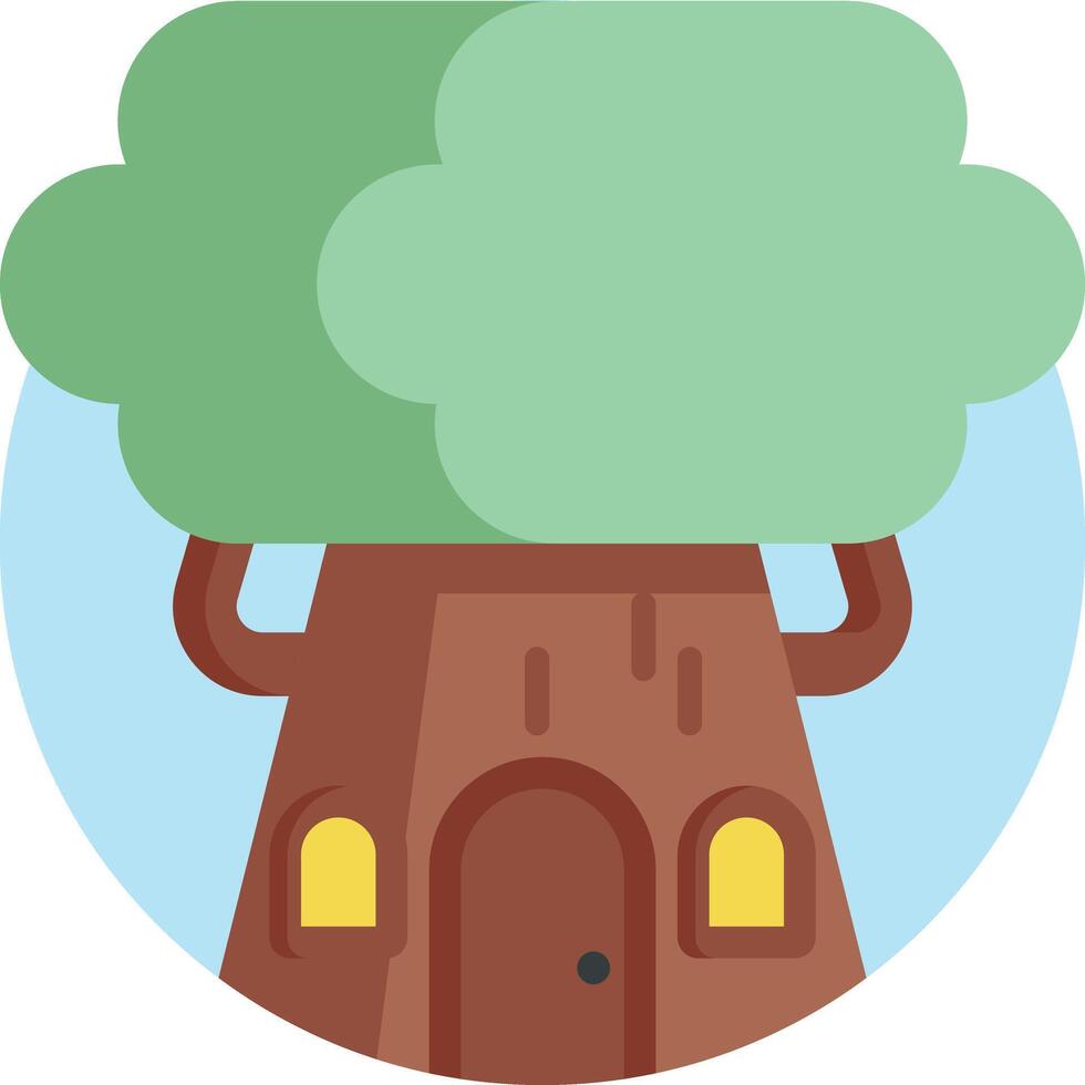 tree house illustration design vector