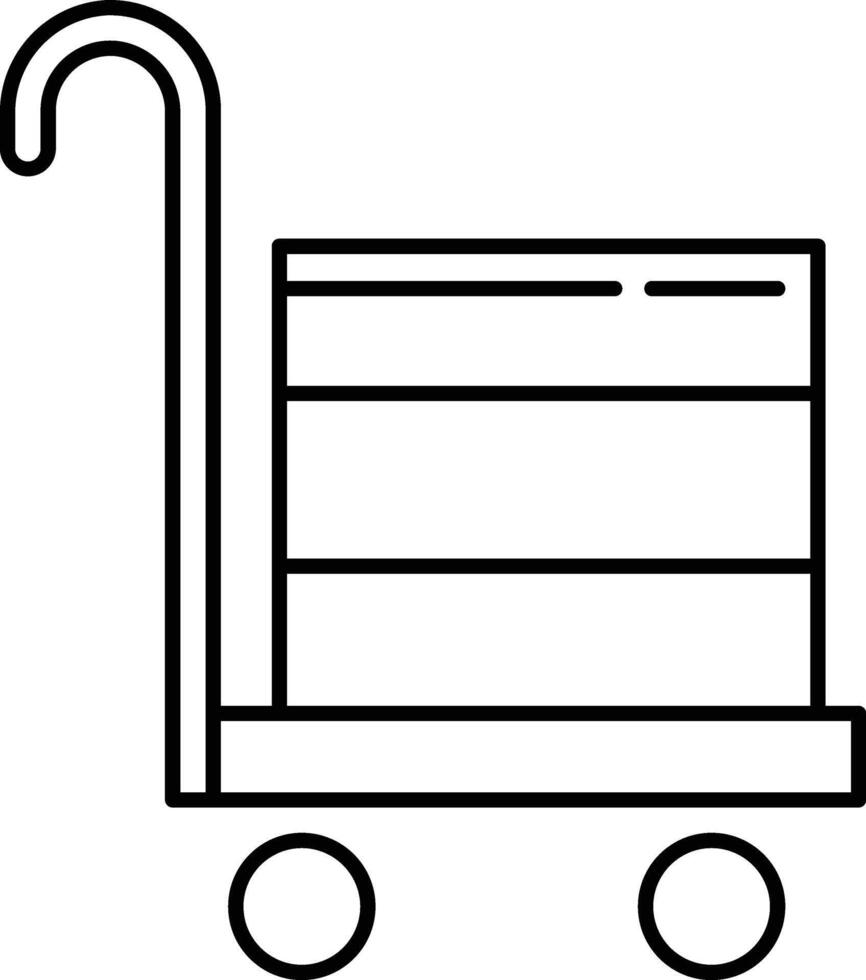 trolley bag illustration design vector