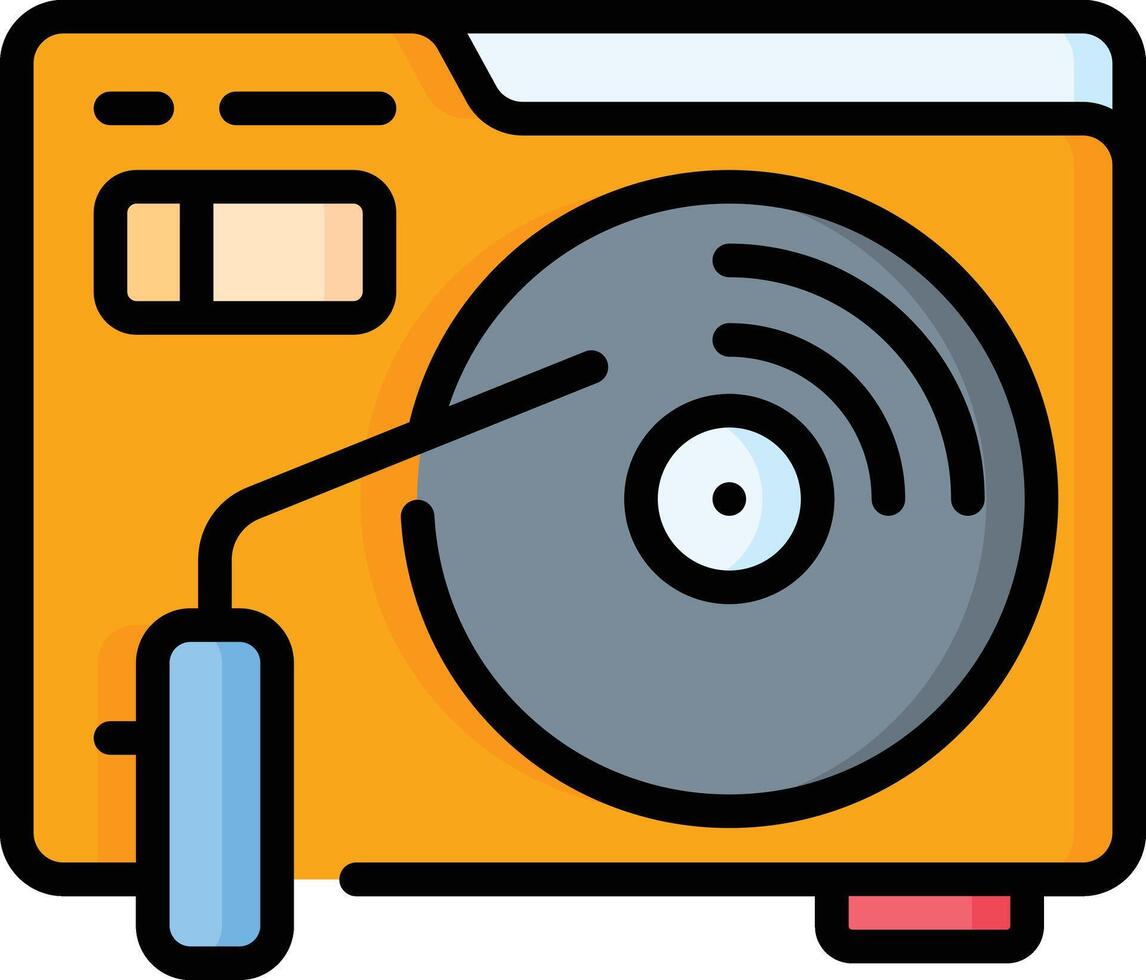turntable illustration design vector