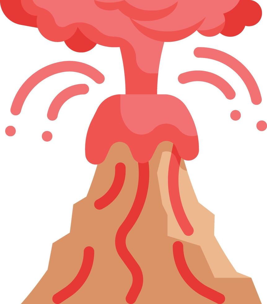 volcano illustration design vector