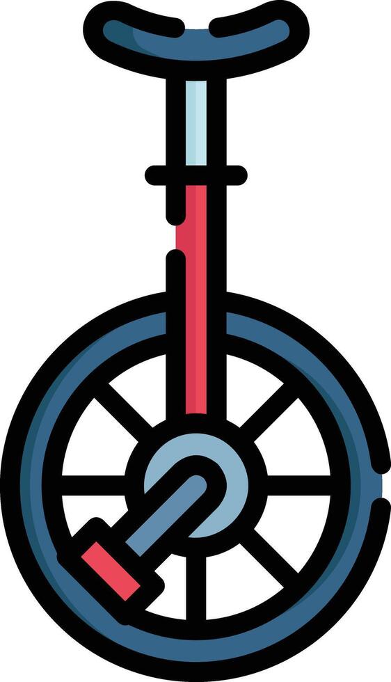 unicycle illustration design vector