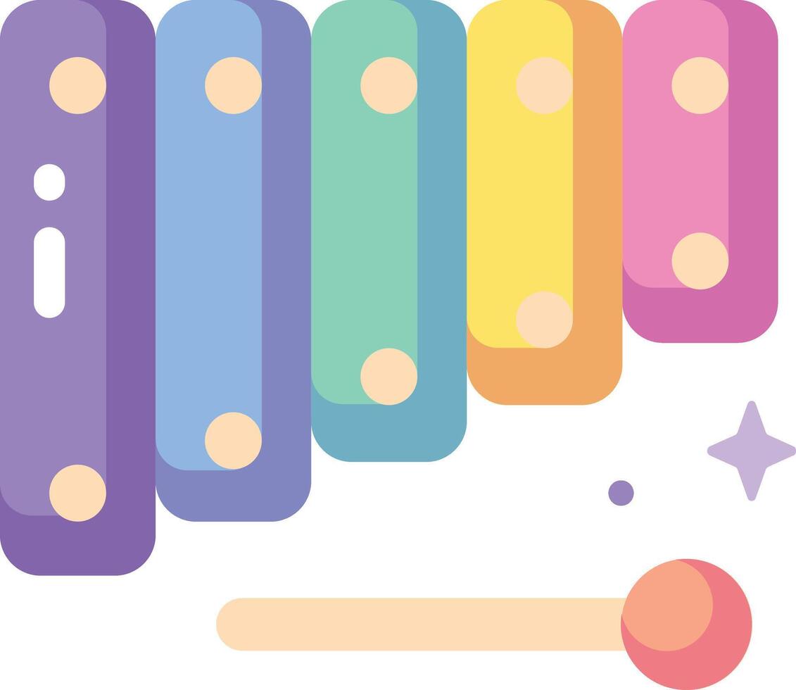 xylophone illustration design vector