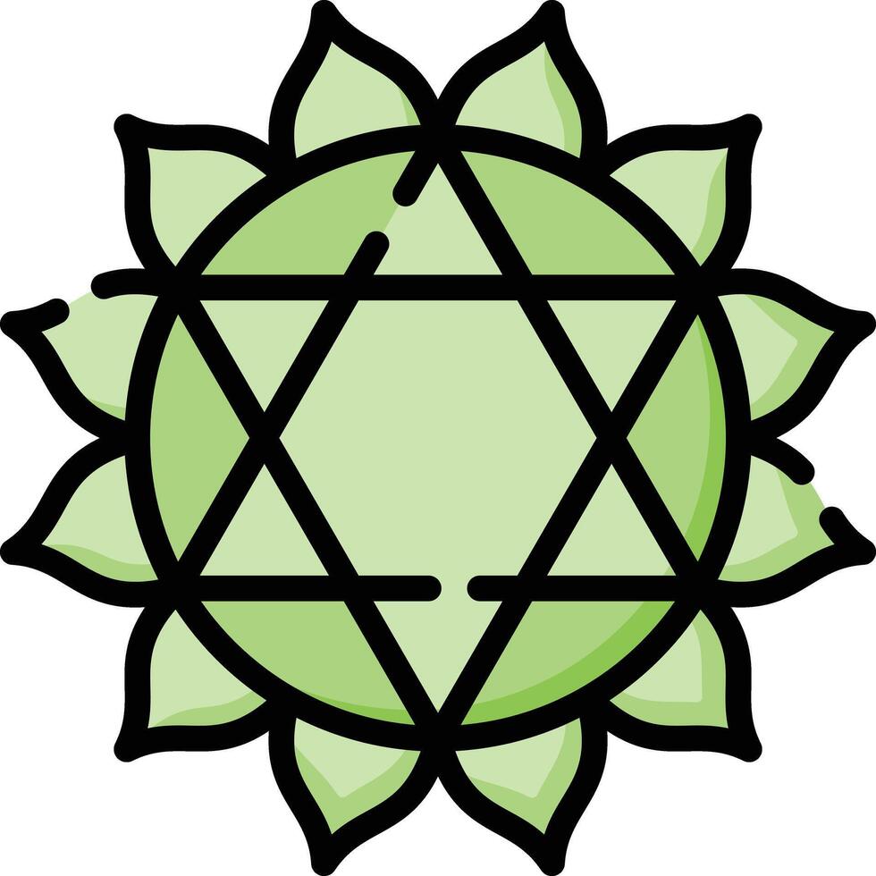 anahata illustration design vector