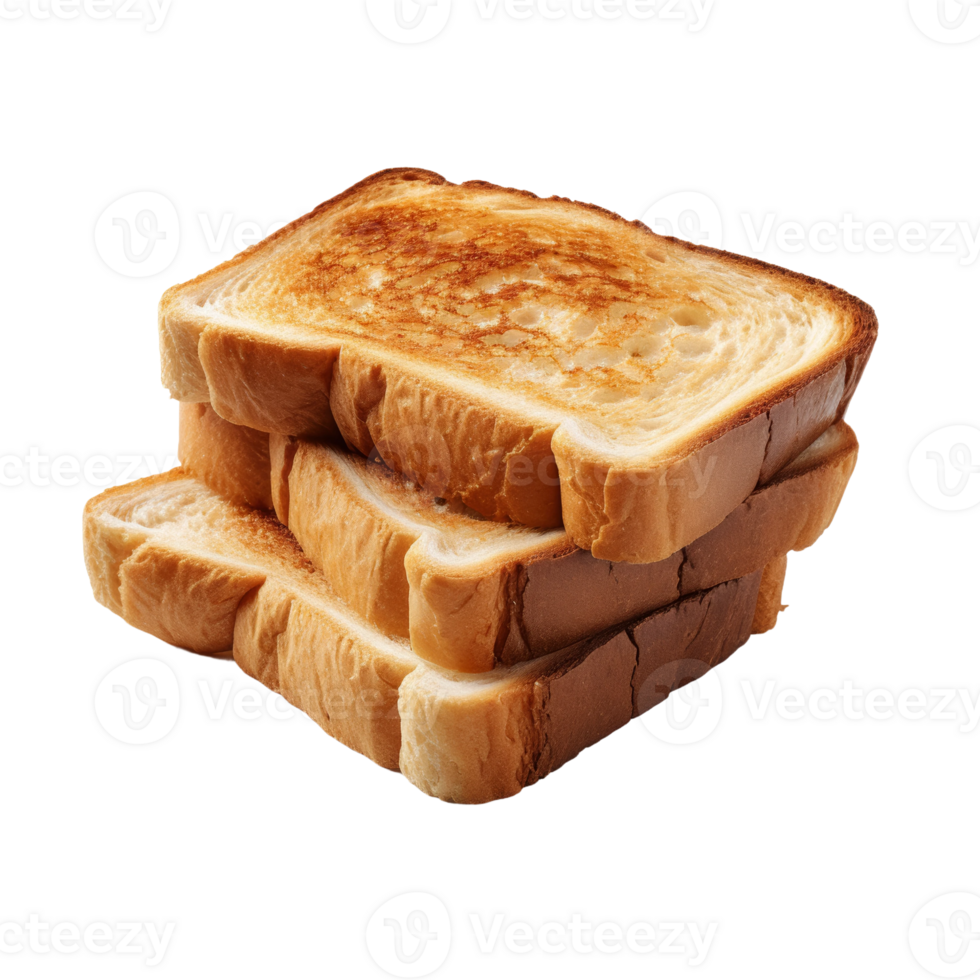 A Stack of Toast on a transparent Background png