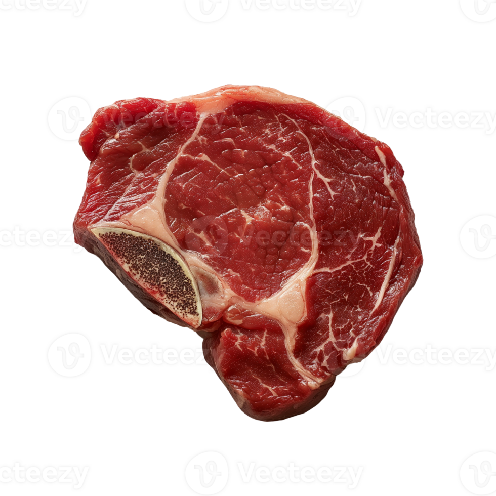 Raw Beef Steak on transparent Background png