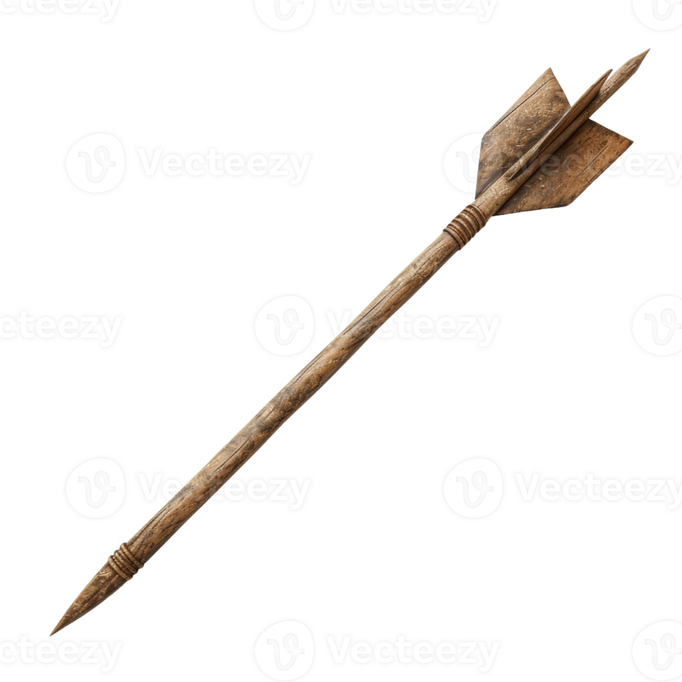 Wooden Arrow on a transparent Background png
