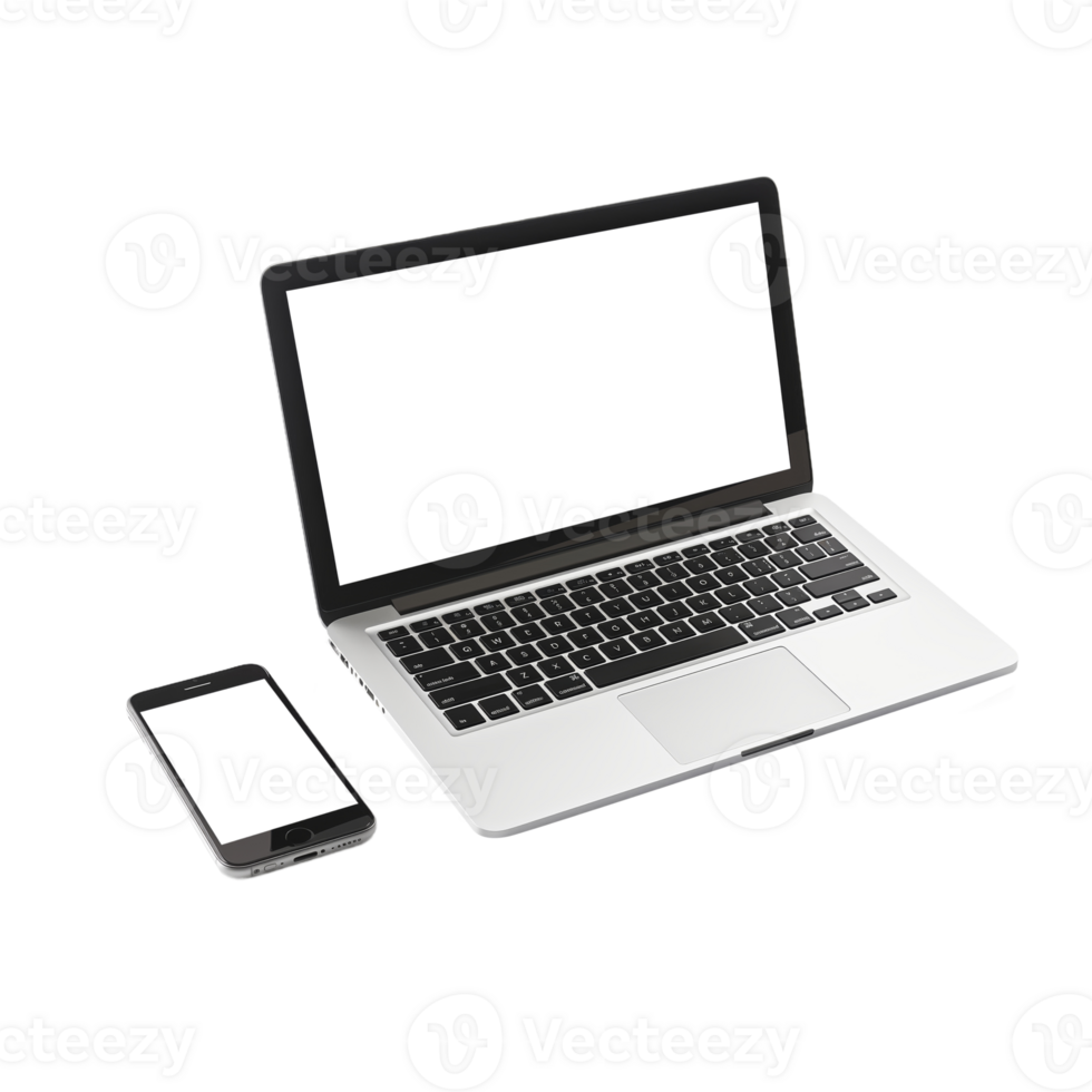 Laptop and Smartphone Mockup png