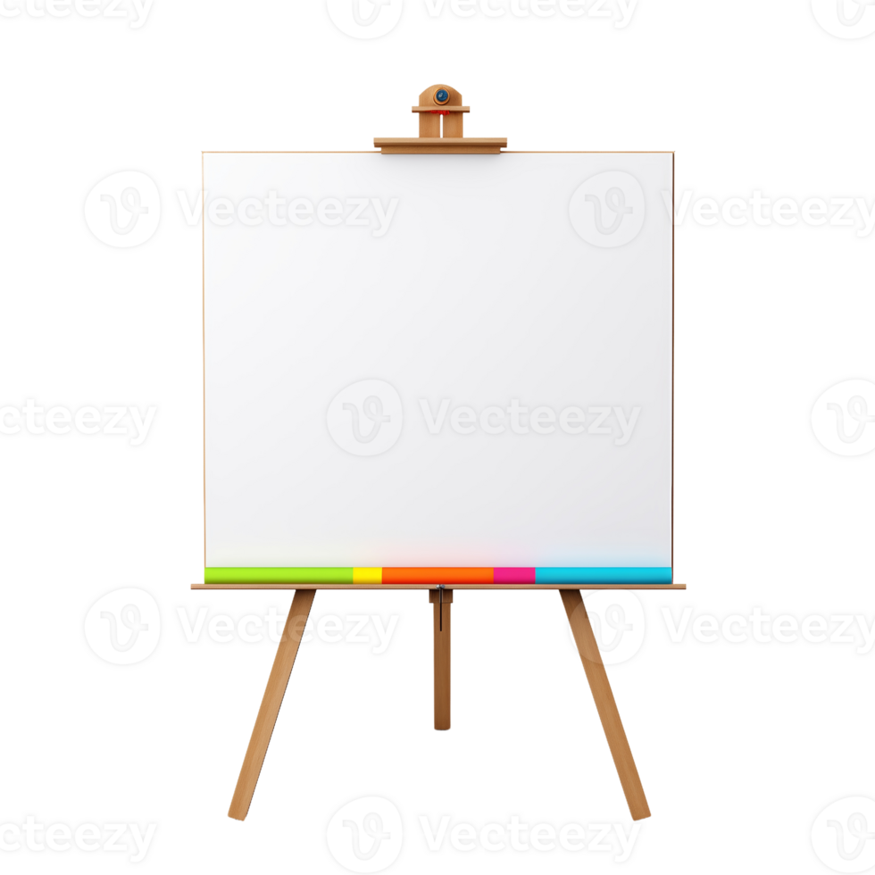 Empty Canvas on Easel png