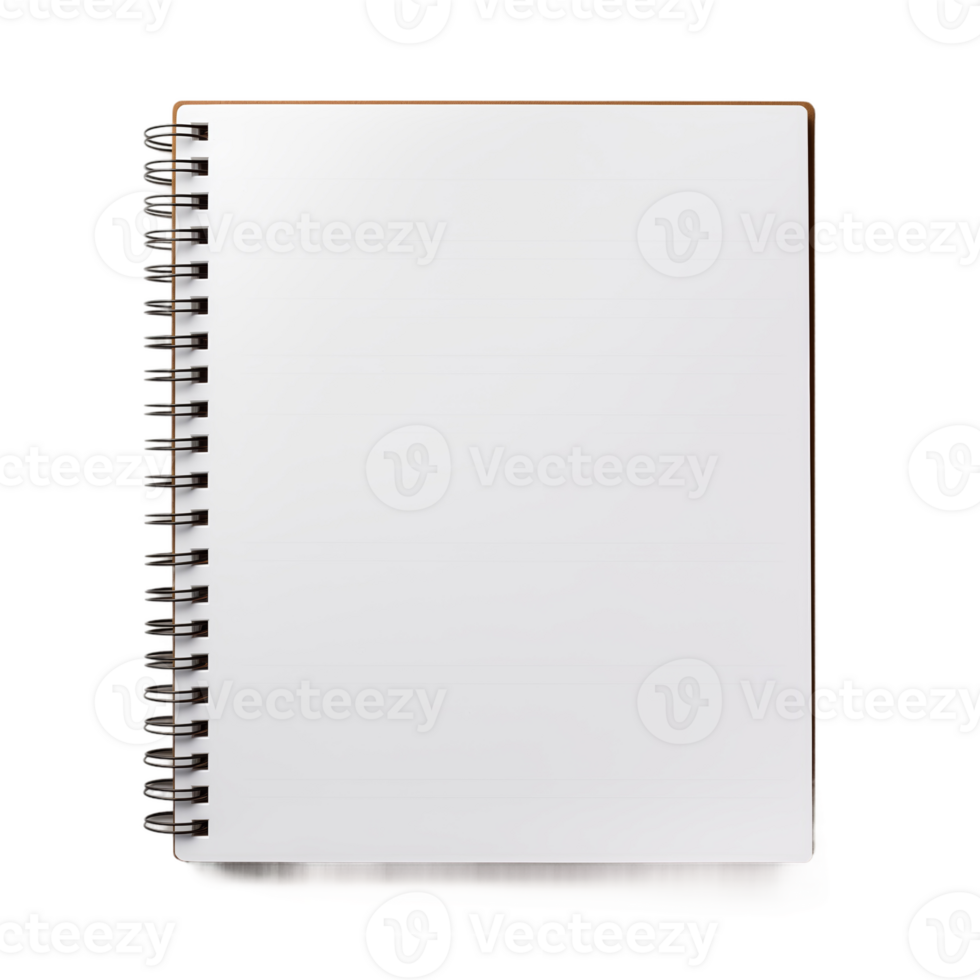 Blank Notebook with Spiral Binding png