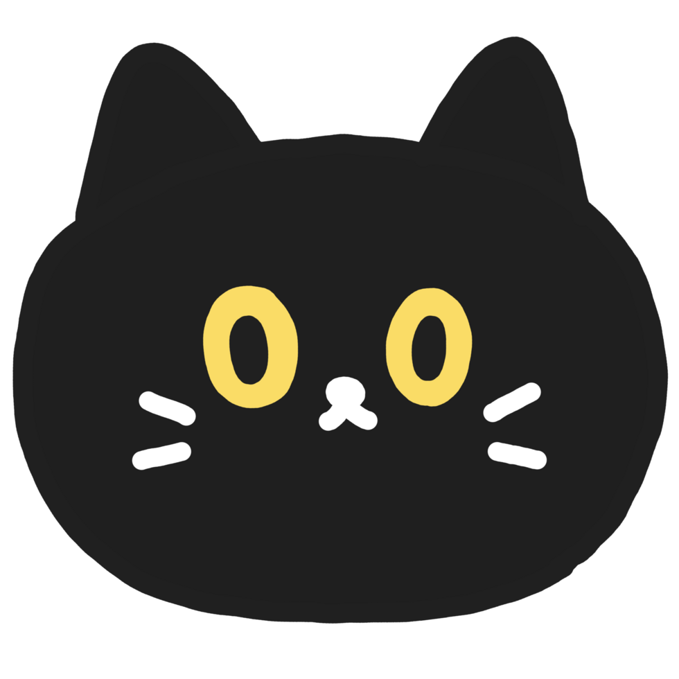face black cat png