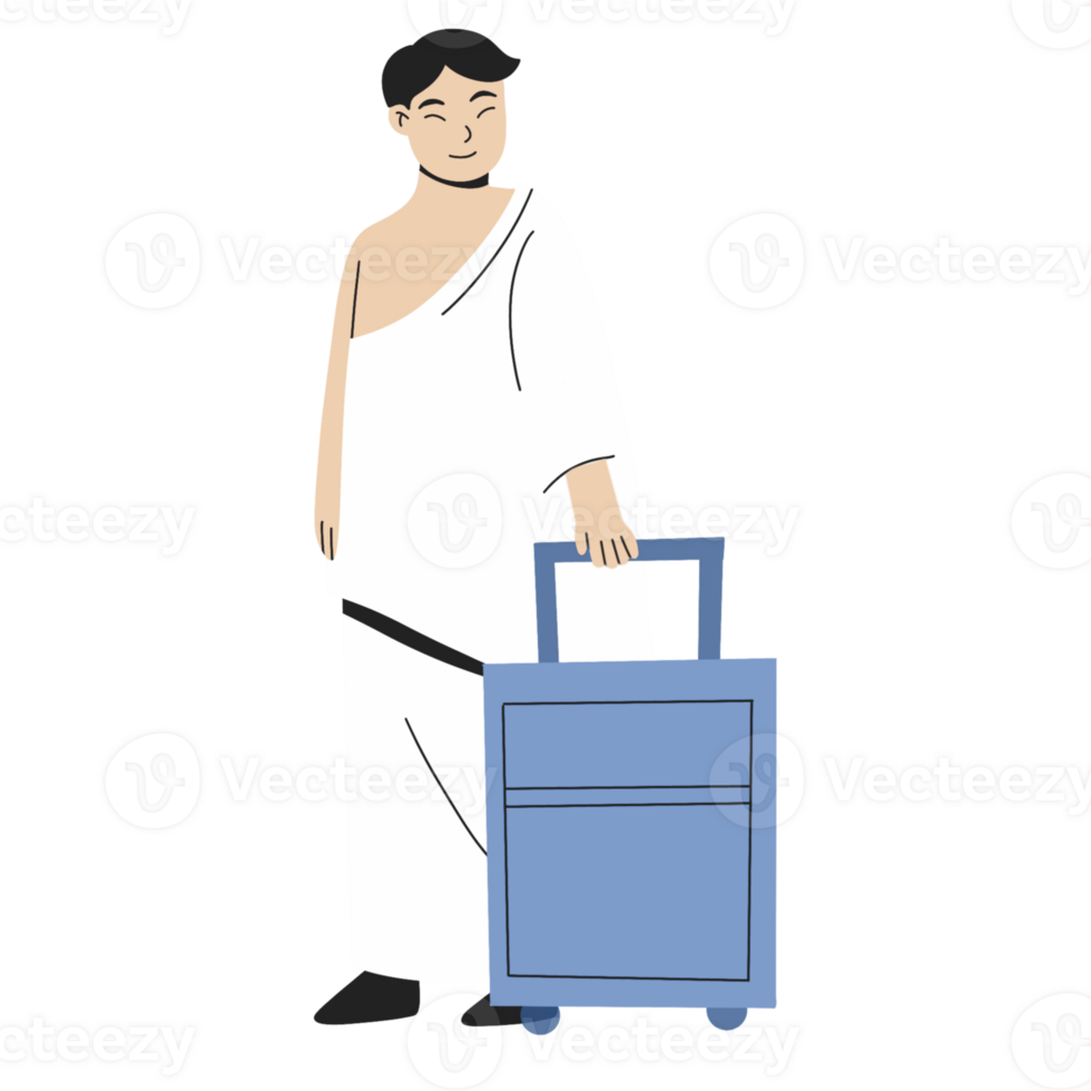 Man going hajj illustration png