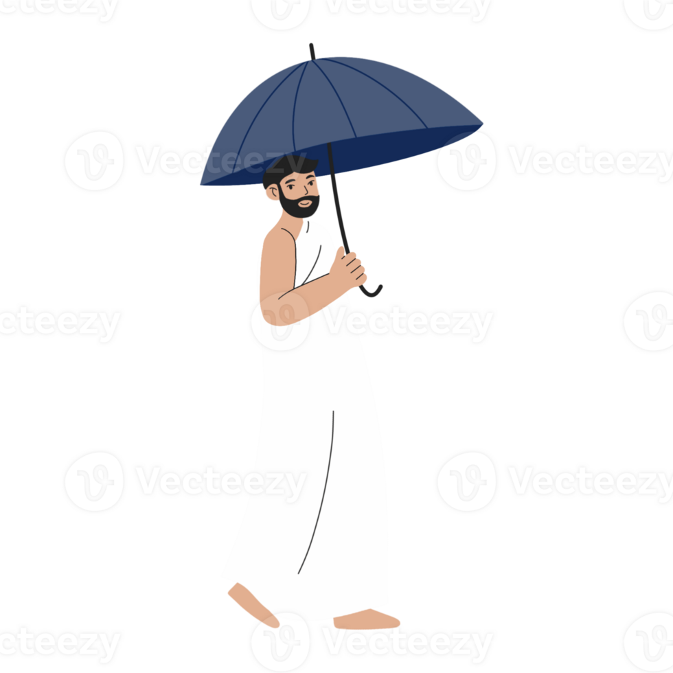 Man wearing ihram hajj icon png