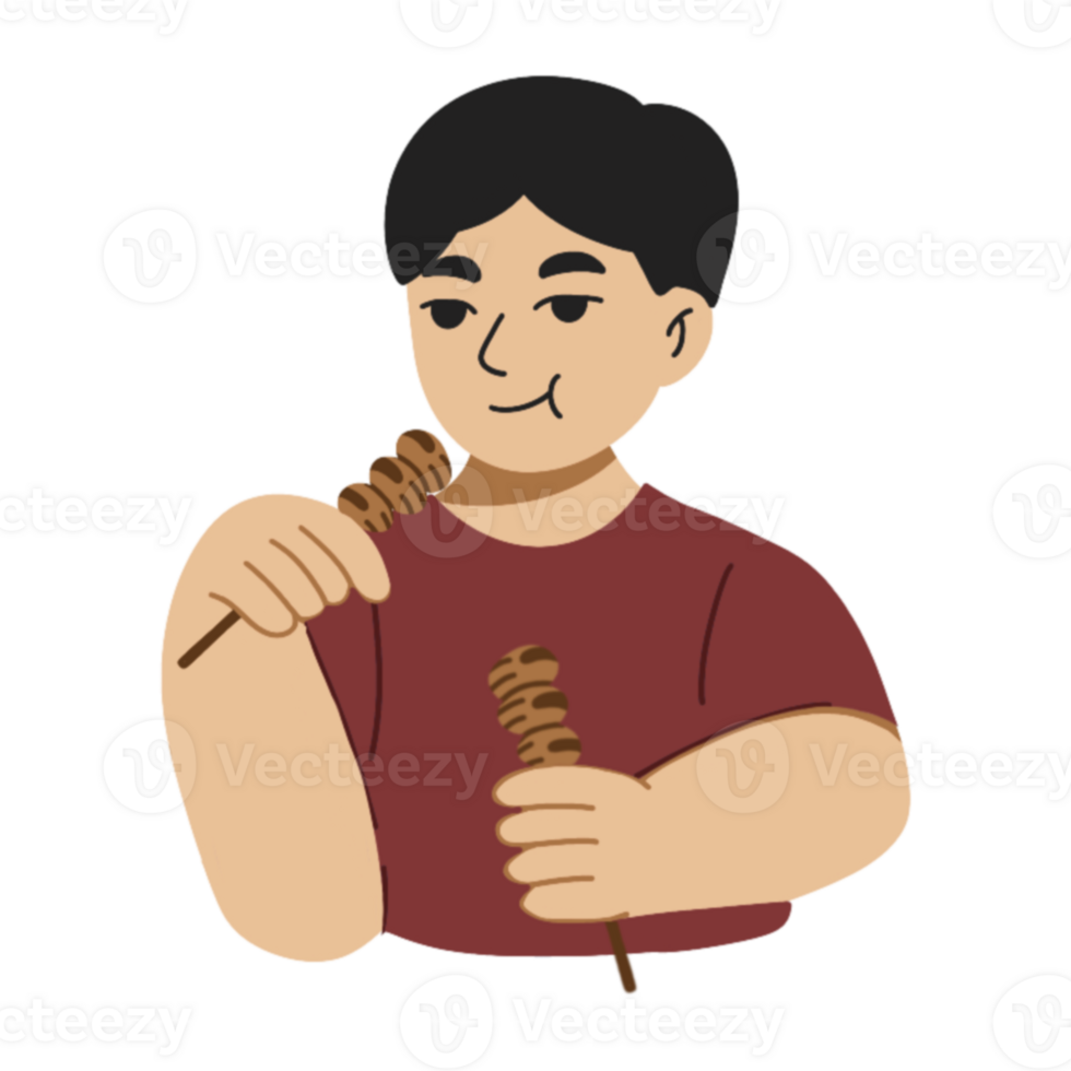 boy-eating-satay-illustration-47592007-png