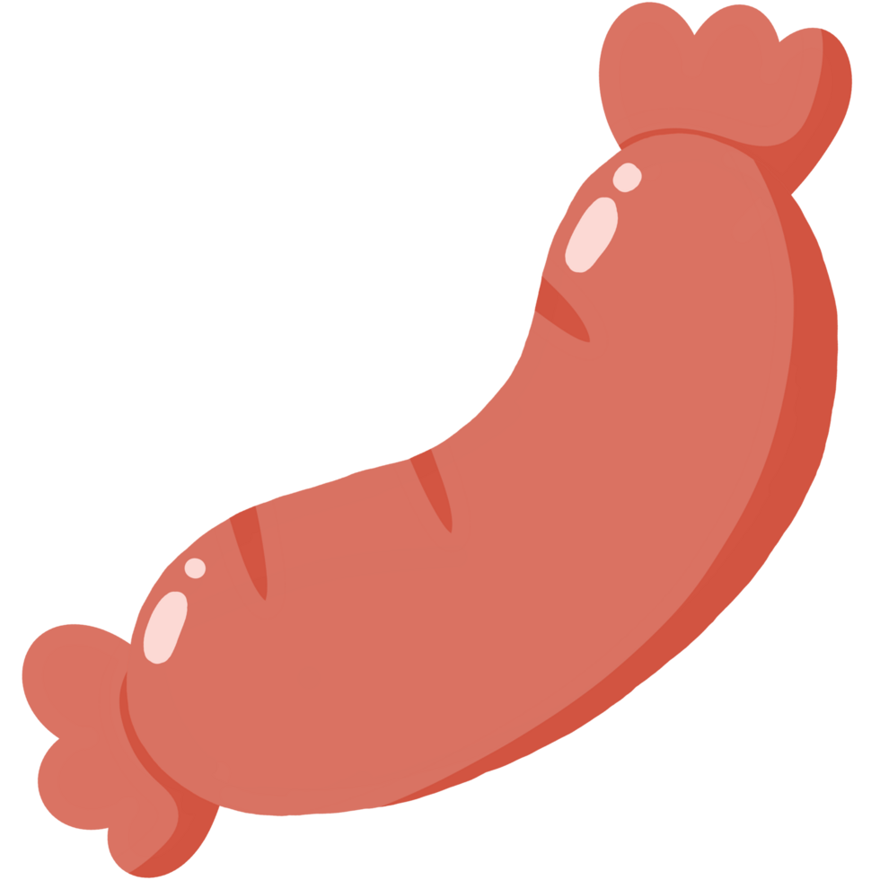 cute sausage cartoon png