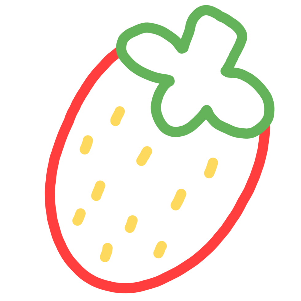 strawberry with leaf png
