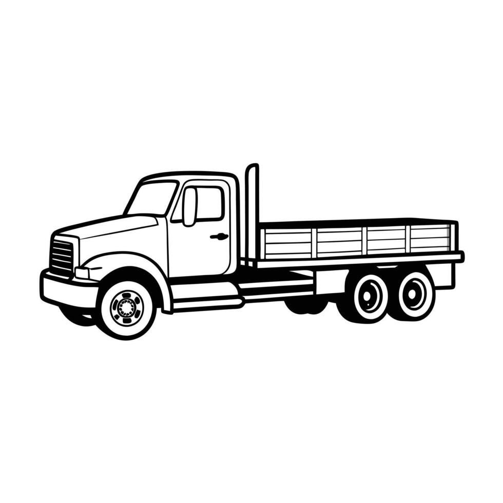 Realistic Truck Illustration vector